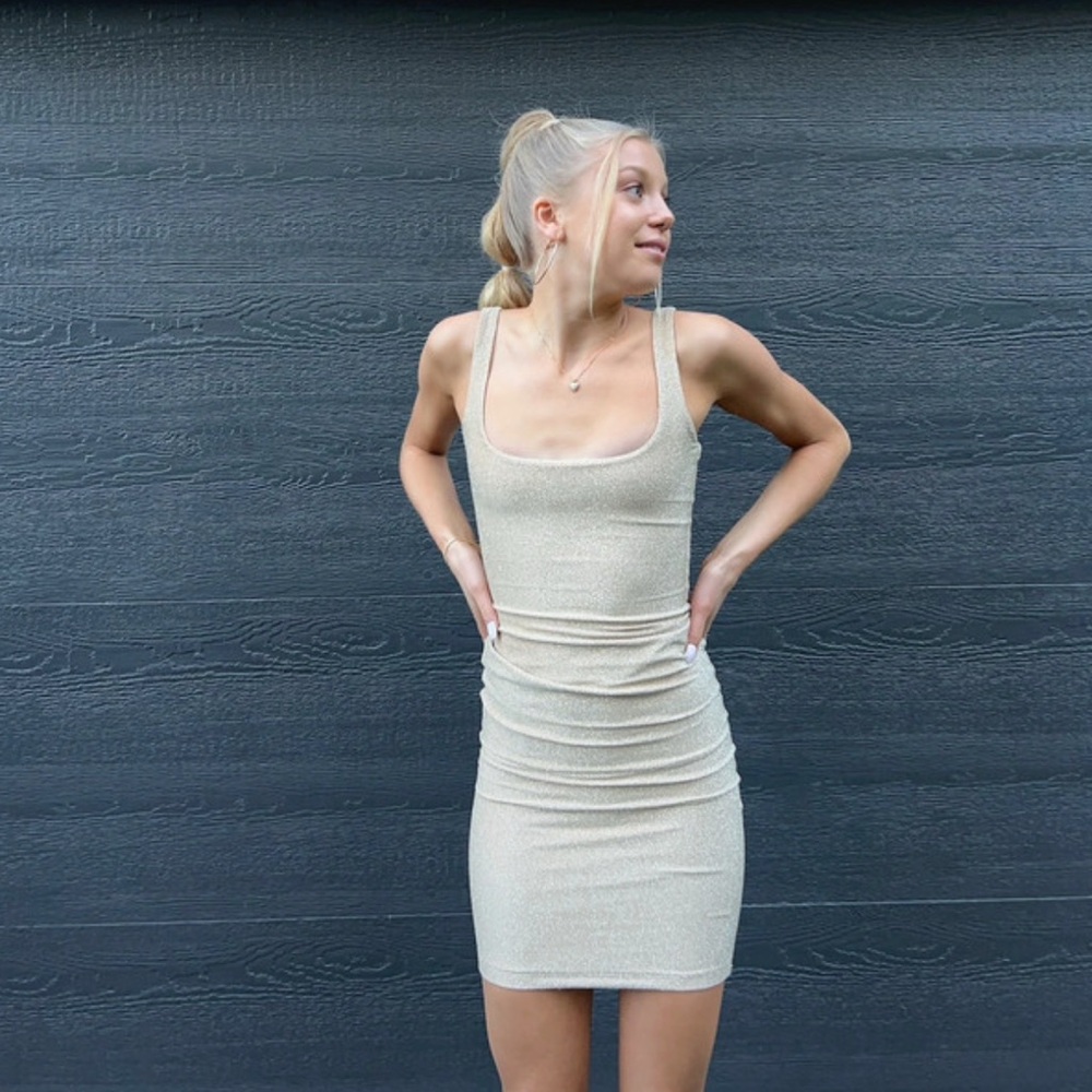 Chic Cream Mini Dress